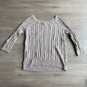 American Eagle Outfitters Cable Knit Sweater - size medium - taupe